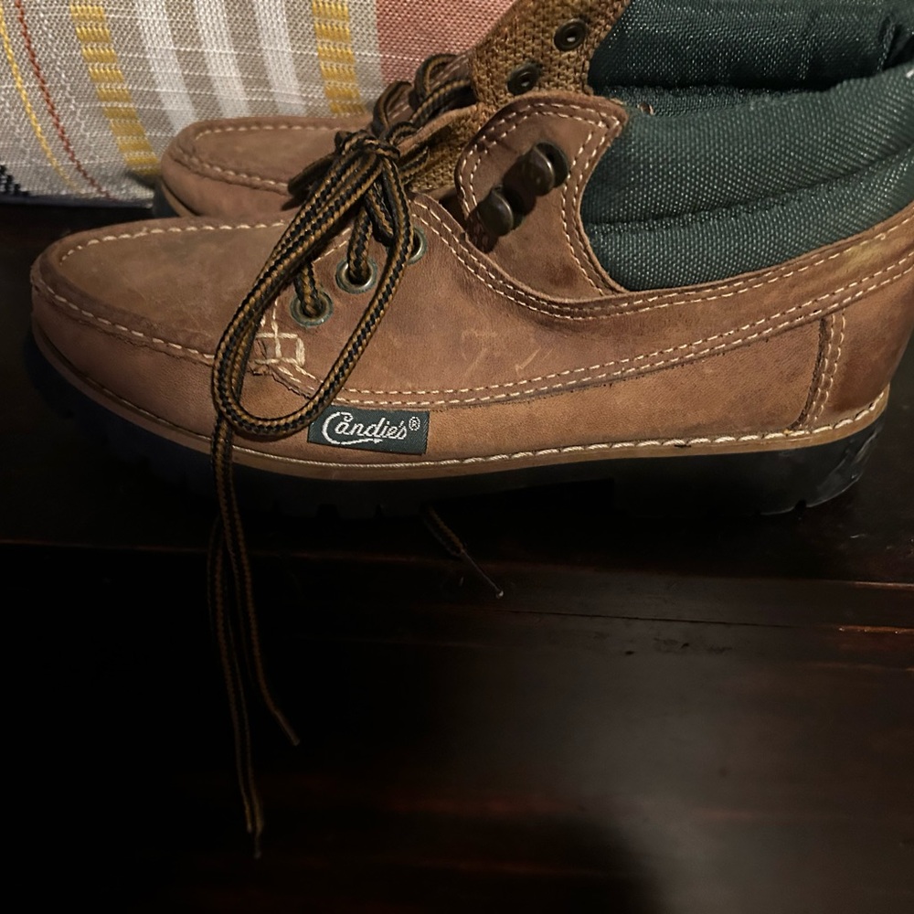 Candie's Tan and Green Men's Boots